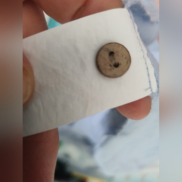 Miss shop baby blue linen dress - Picture 4 of 6